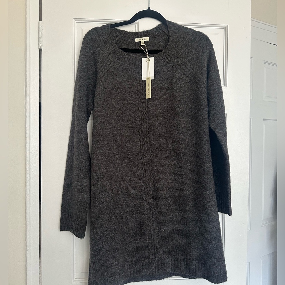 Max Studio Grey Sweater Dress